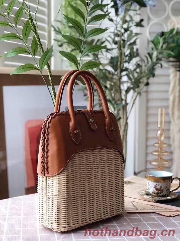 Hermes kelly picnic bag 9811 brown