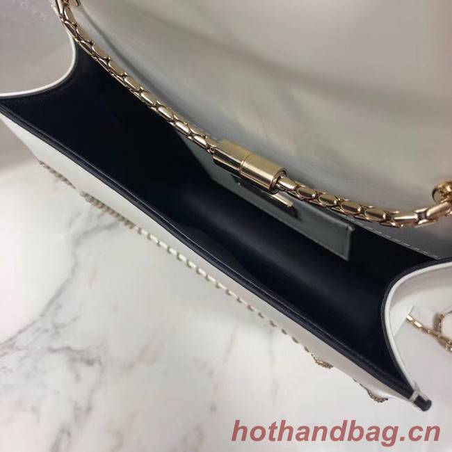 BVLGARI mini Shoulder Bag Calfskin Leather BG22889 white