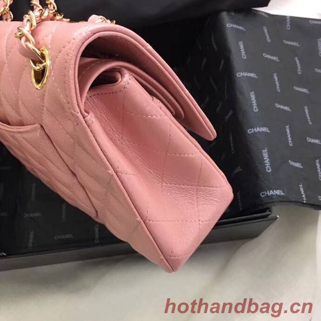 Chanel Calfskin & Gold-Tone Metal A01112 pink