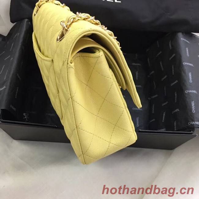 Chanel Calfskin & Gold-Tone Metal A01112 yellow