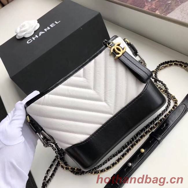 Chanel gabrielle small hobo bag A91810 black&white