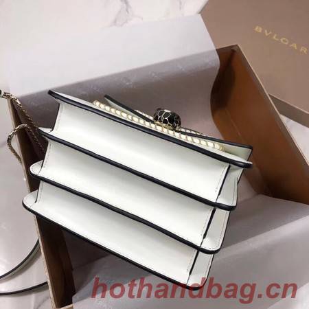 Bvlgari Serpenti Forever leather small crossbody bag B286999 white