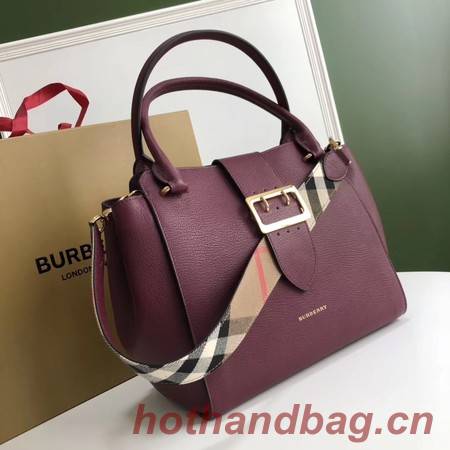 BURBERRY Medium Banner tote bag 0221 Burgendy