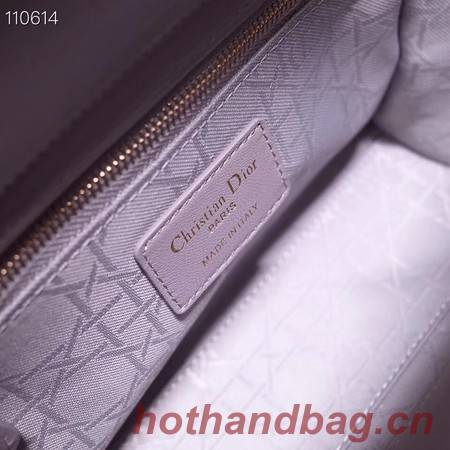 Dior lucky badges Original sheepskin Tote Bag A88035 grey