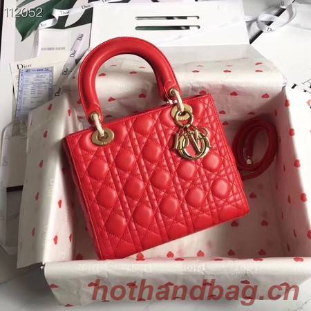 LADY DIOR LAMBSKIN BAG CAL44550 red