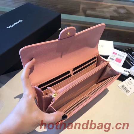 Chanel long flap wallet A80759 pink