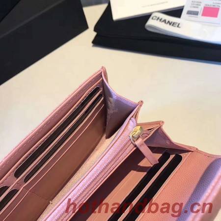 Chanel long flap wallet A80759 pink