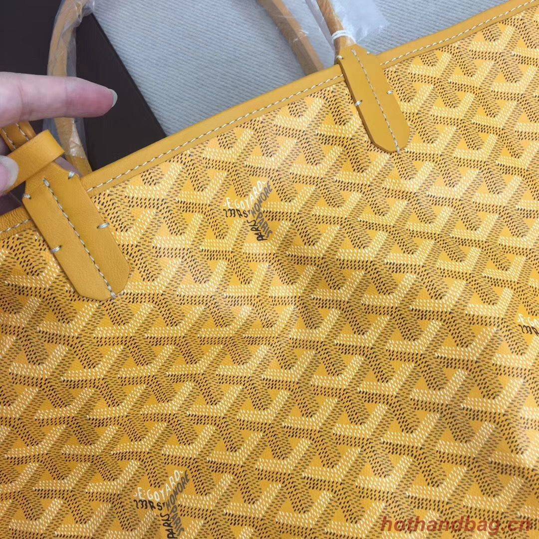 Goyard Y Doodling Calfskin Leather Tote Bag 7902 Yellow