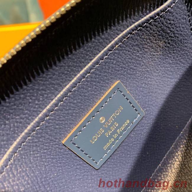Louis vuitton original Epi Leather COSMETIC POUCH PM M52030 Indigo