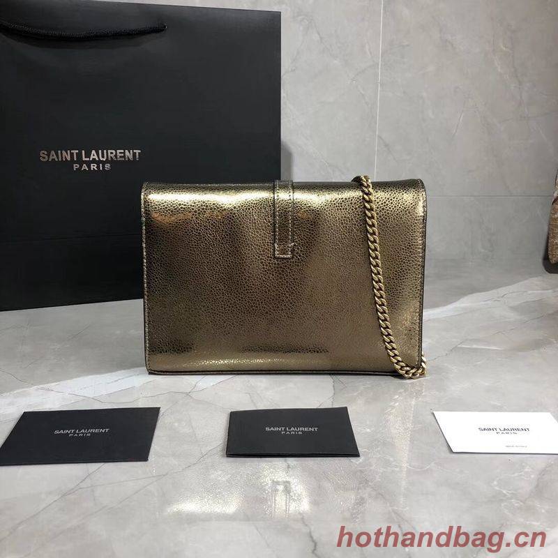 Yves Saint Laurent Original Leather Shoulder Bag Y554763 Bronze Gold