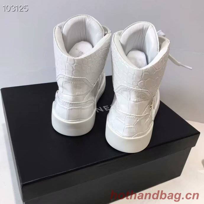 Chanel Shoes Crocodile CH2535JYX White