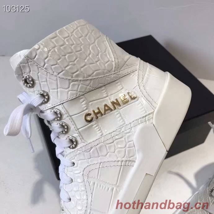 Chanel Shoes Crocodile CH2535JYX White