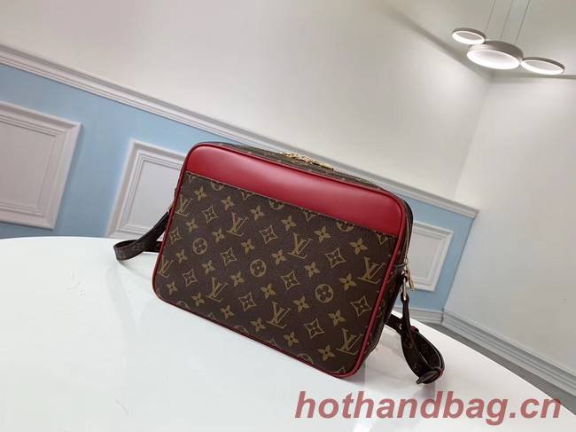 Louis vuitton original monogram canvas Shoulder Bag M51478 red