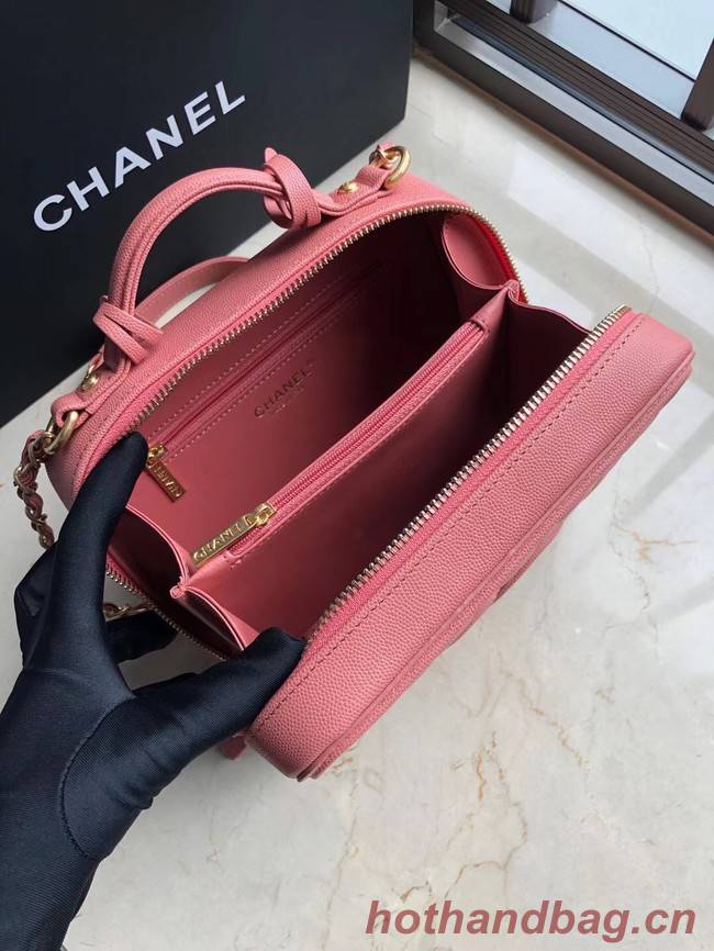 Chanel Original Leather Medium Cosmetic Bag 93443 Pink