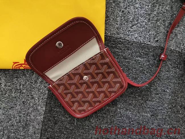 Goyard Calfskin Leather Mini Tote Bag 6782 Wine