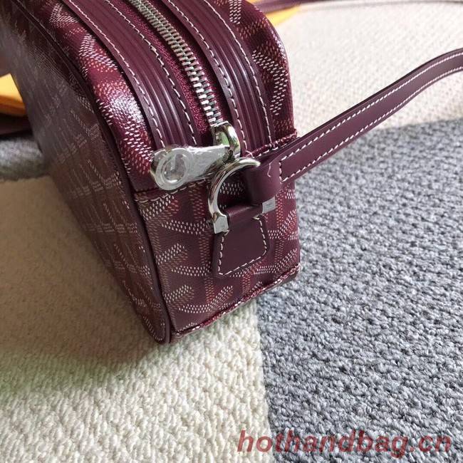 Goyard Calfskin Leather Shoulder Bag 6788 Wine