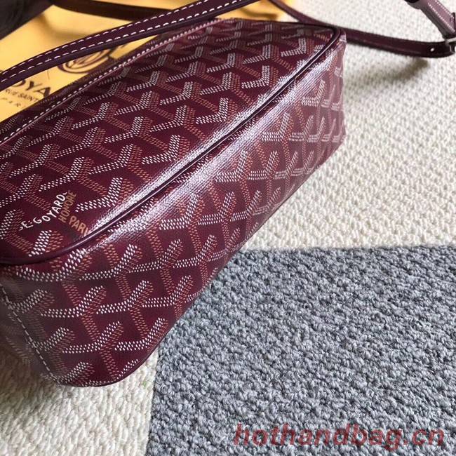 Goyard Calfskin Leather Shoulder Bag 6788 Wine