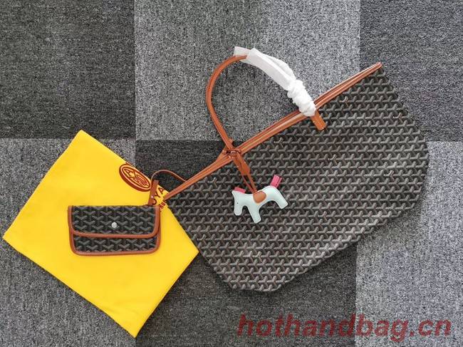 Goyard Calfskin Leather Tote Bag 6783 Grey