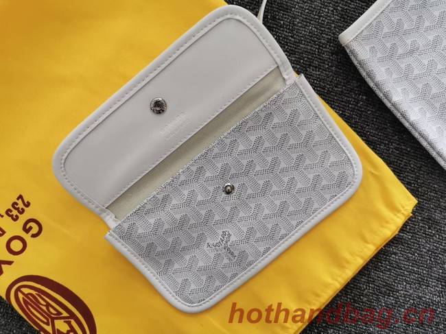 Goyard Calfskin Leather Tote Bag 6783 White