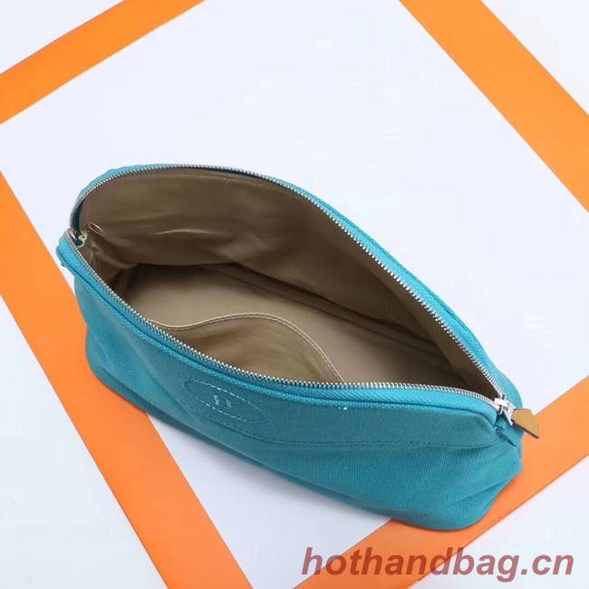 Hermes Cosmetic Bag H3699 Blue