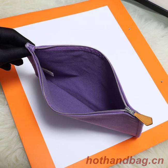 Hermes Cosmetic Bag H3700 Purple