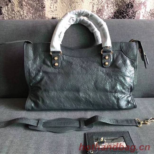 Balenciaga The City Handbag Calf leather 382569 grey