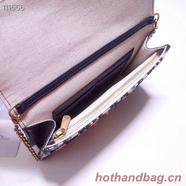 Dior DIORAMA leather Chain bag S2012 blue