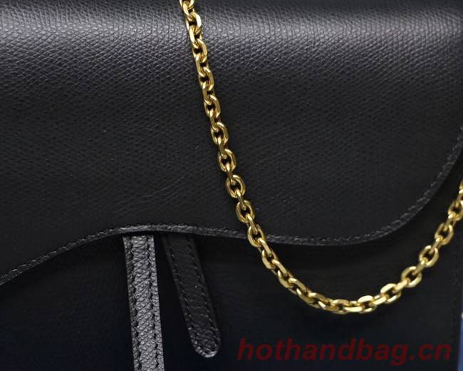 Dior SADDLE DIOR OBLIQUE Chain Clutch bag S5614 black