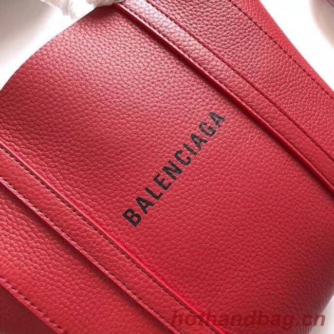 Balenciaga Original Leather Mini Shopper Bag 6696 Red