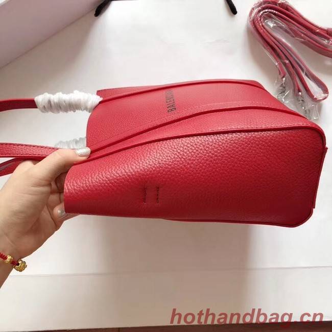 Balenciaga Original Leather Mini Shopper Bag 6696 Red