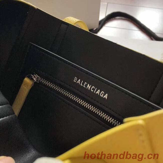 Balenciaga Original Leather Mini Shopper Bag 6696 Yellow