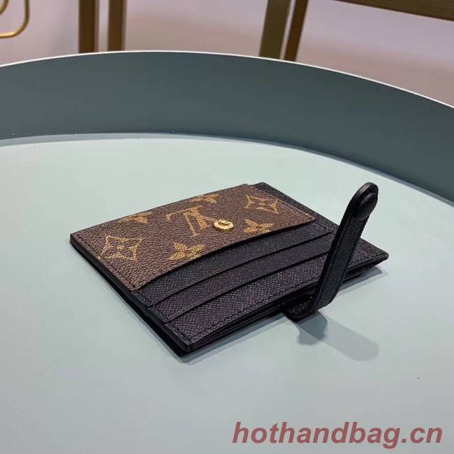 Louis Vuitton Monogram Canvas Card Holder M61730 Black