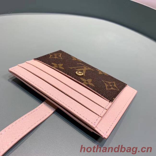 Louis Vuitton Monogram Canvas Card Holder M61730 Pink