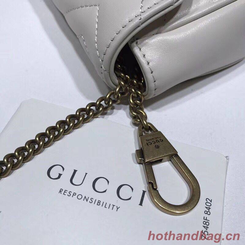 Gucci GG Marmont super mini bag 574969 white