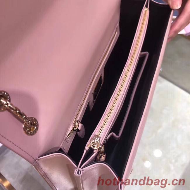 BVLGARI Medium Shoulder Bag Calfskin Leather BG22890 pink