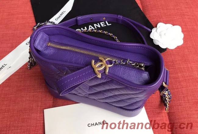 Chanel gabrielle small hobo bag A91810 purple