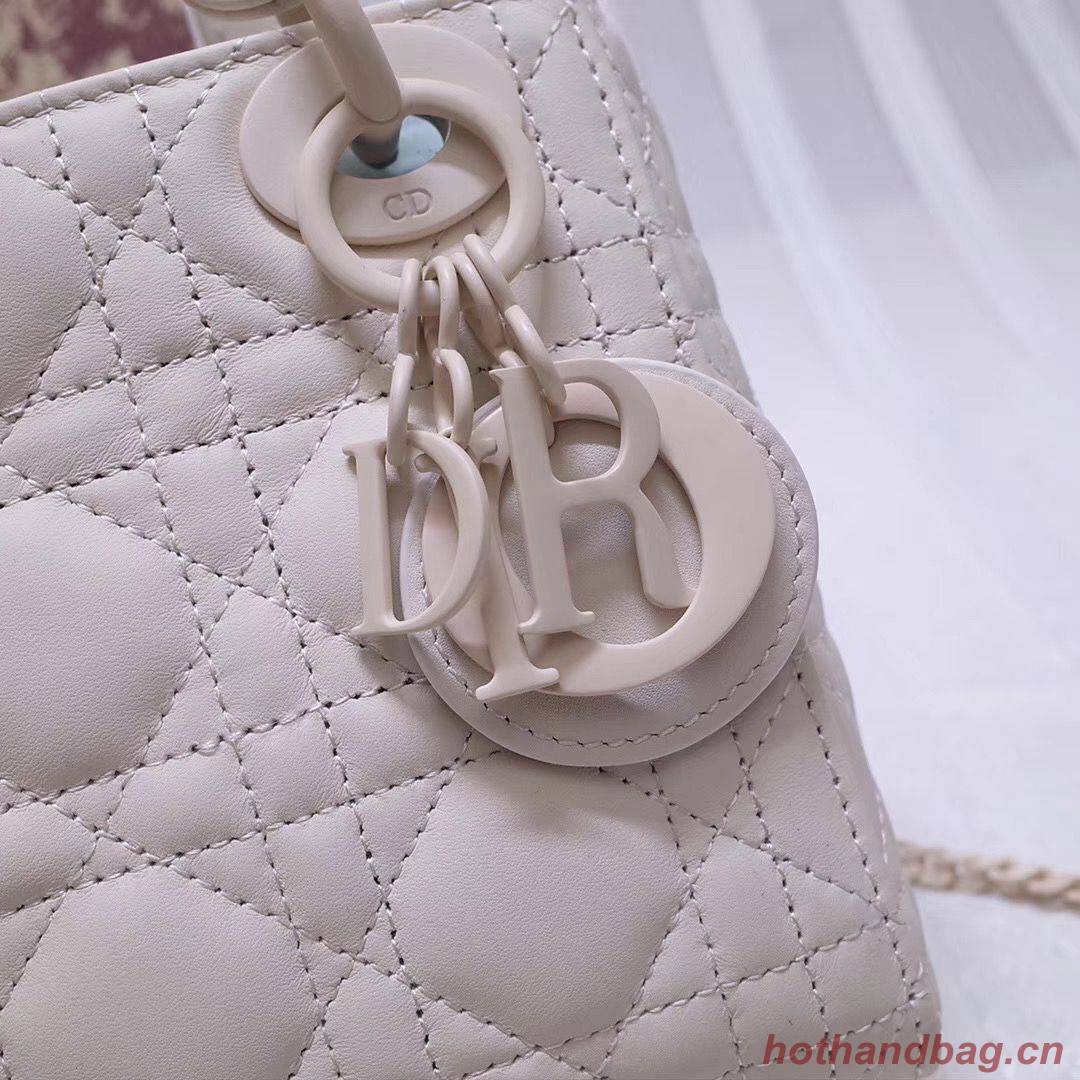 Dior MINI LADY DIOR CALFSKIN BAG M0505 White