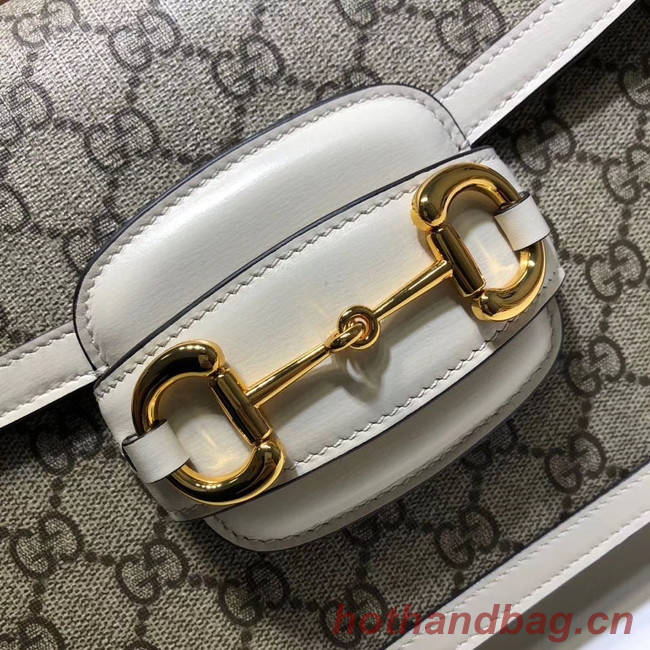 Gucci GG Supreme canvas shoulder bag 602204 white