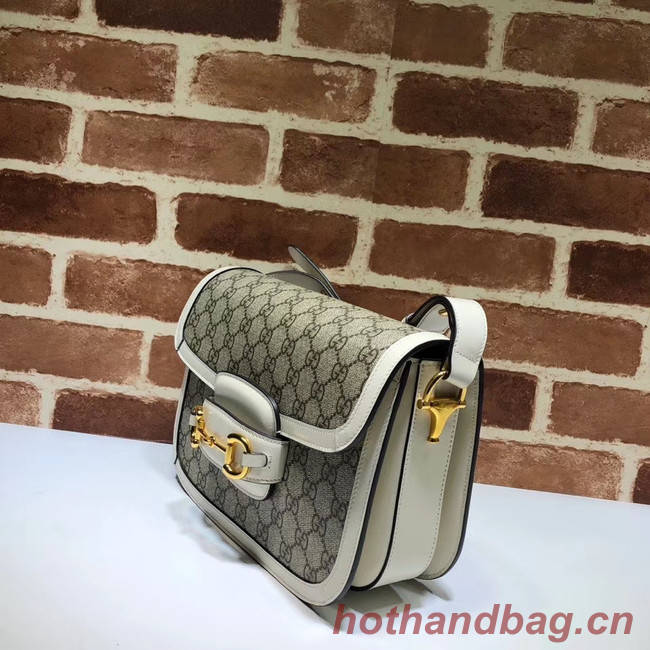 Gucci GG Supreme canvas shoulder bag 602204 white