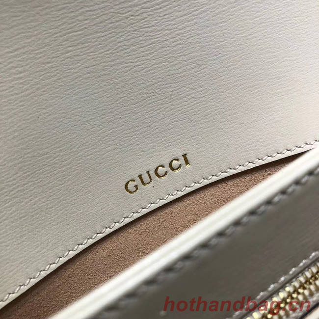 Gucci GG Supreme canvas shoulder bag 602204 white