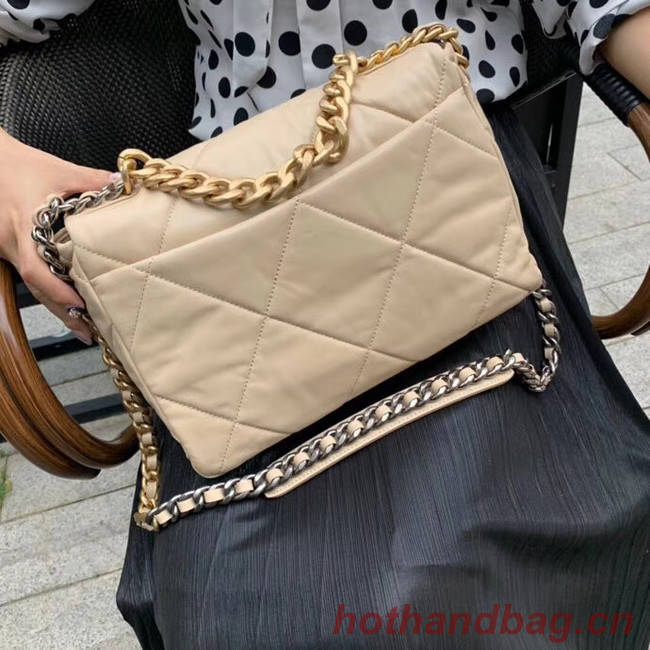 Chanel 19 flap bag AS1161 Cream