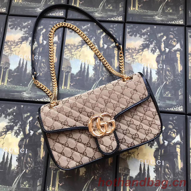 Gucci GG Marmont small shoulder bag 443497 black 