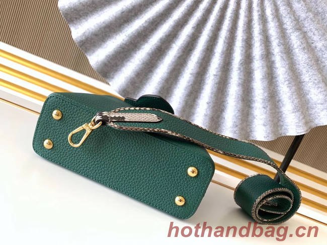 Louis Vuitton Original Taurillon leather CAPUCINES BB M95509 green