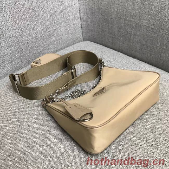 Prada Nylon Shoulder Bag 91277 apricot