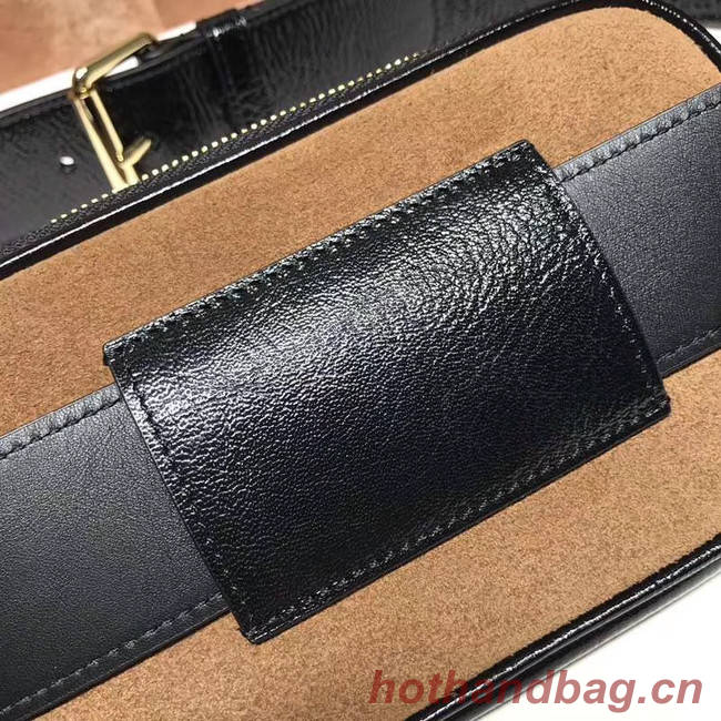 Gucci Nubuck leather belt bag 519308 brown&black