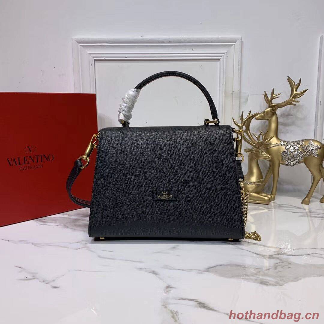 VALENTINO Origianl leather Tote Bag V0025 black