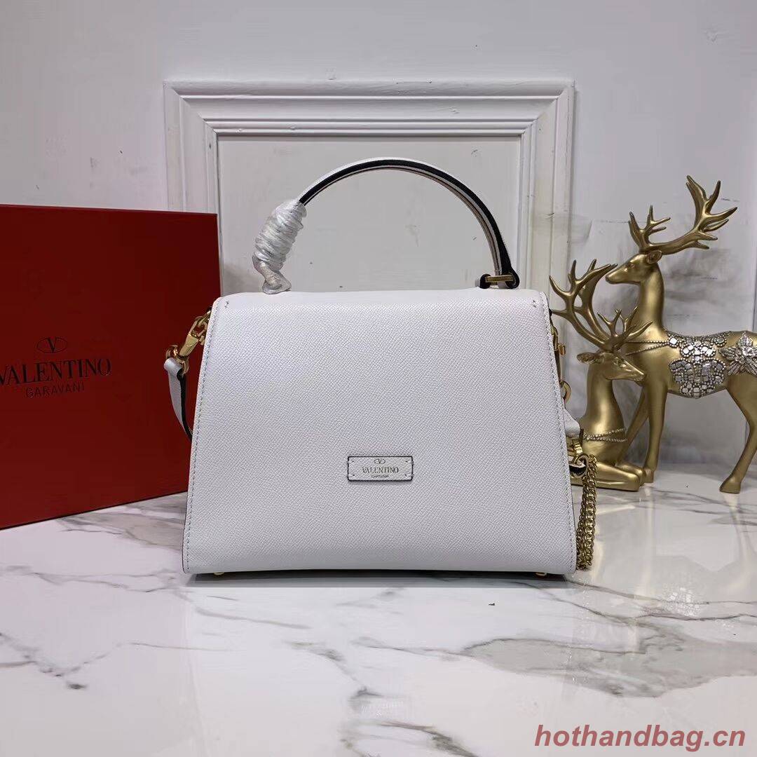 VALENTINO Origianl leather Tote Bag V0025 white