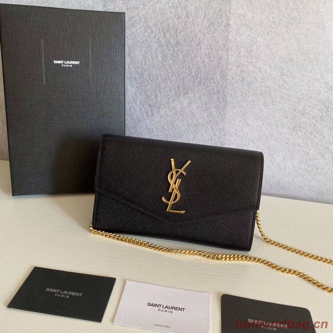 SAINT LAURENT leather shoulder bag Y659193 black