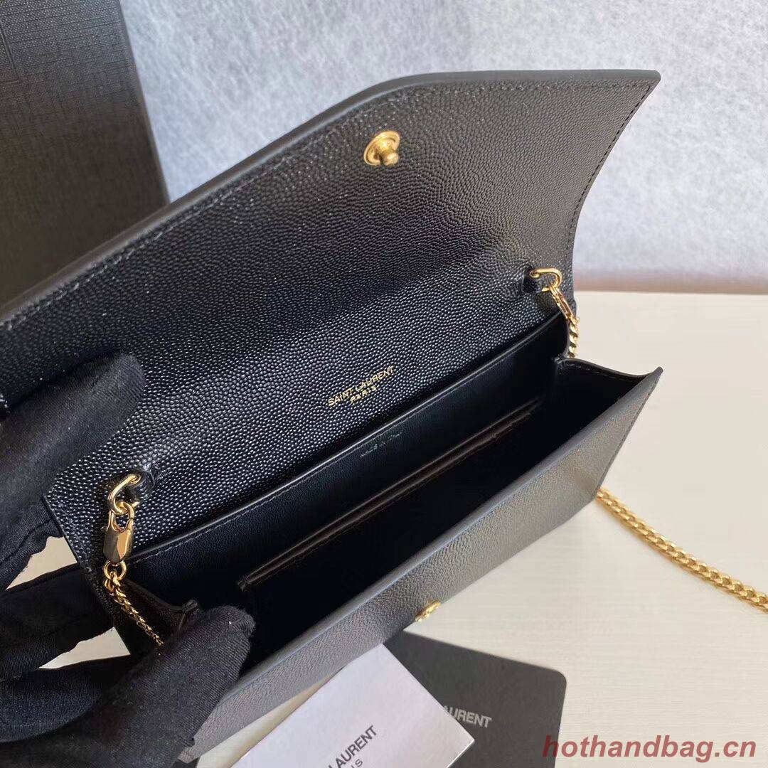 SAINT LAURENT leather shoulder bag Y659193 black