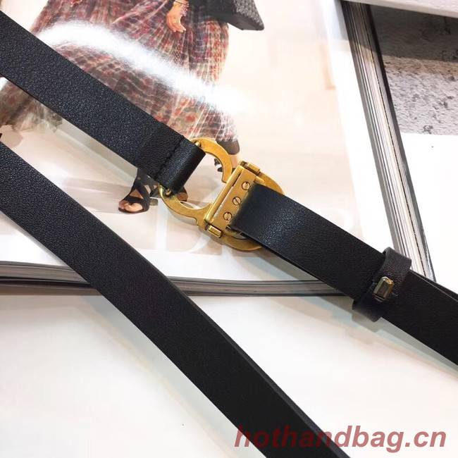 Dior Calf Leather Belt Wide with 20mm 5361 black